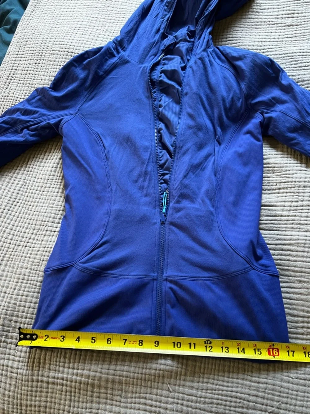 lululemon athletica Royal Blue Hooded Zip Reversible‎ Lightweight Jacket
